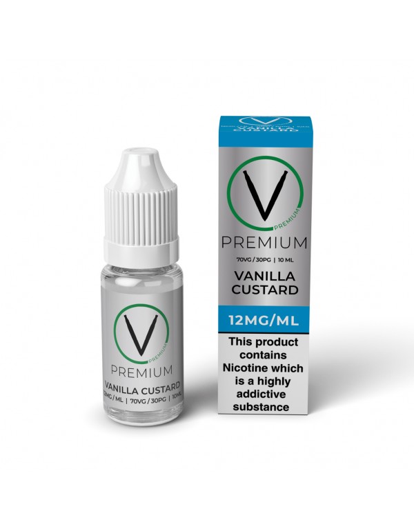 V Premium High VG - Vanilla Custard E-Liquid (10ml)