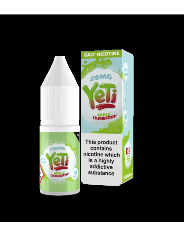 Yeti Salts - Apple Cranberry 10ml Nic Salt E-Liquid