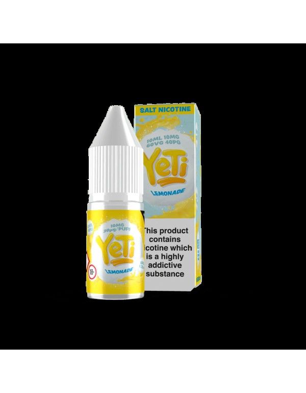 Yeti Salts - Lemonade 10ml Nic Salt E-Liquid