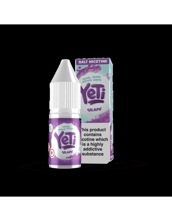 Yeti Salts - Grape Ice 10ml Nic Salt E-Liquid