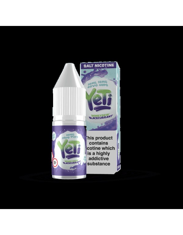 Yeti Salts - Honeydew Blackcurrant 10ml Nic Salt E-Liquid