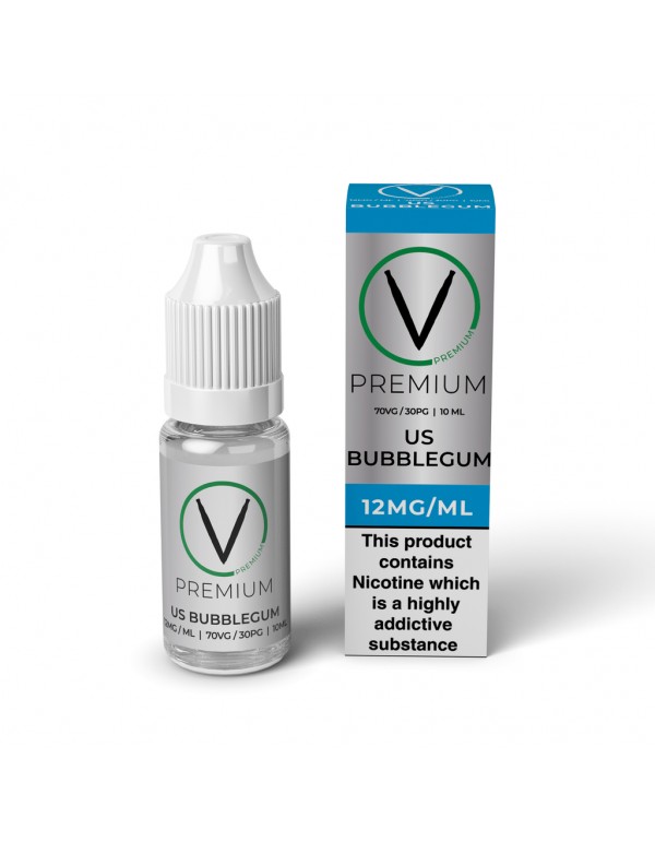 V Premium High VG - Bubblegum E-Liquid (10ml)