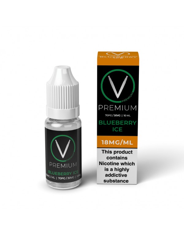 V Premium High PG Blueberry Ice E-Liquid (10ml)